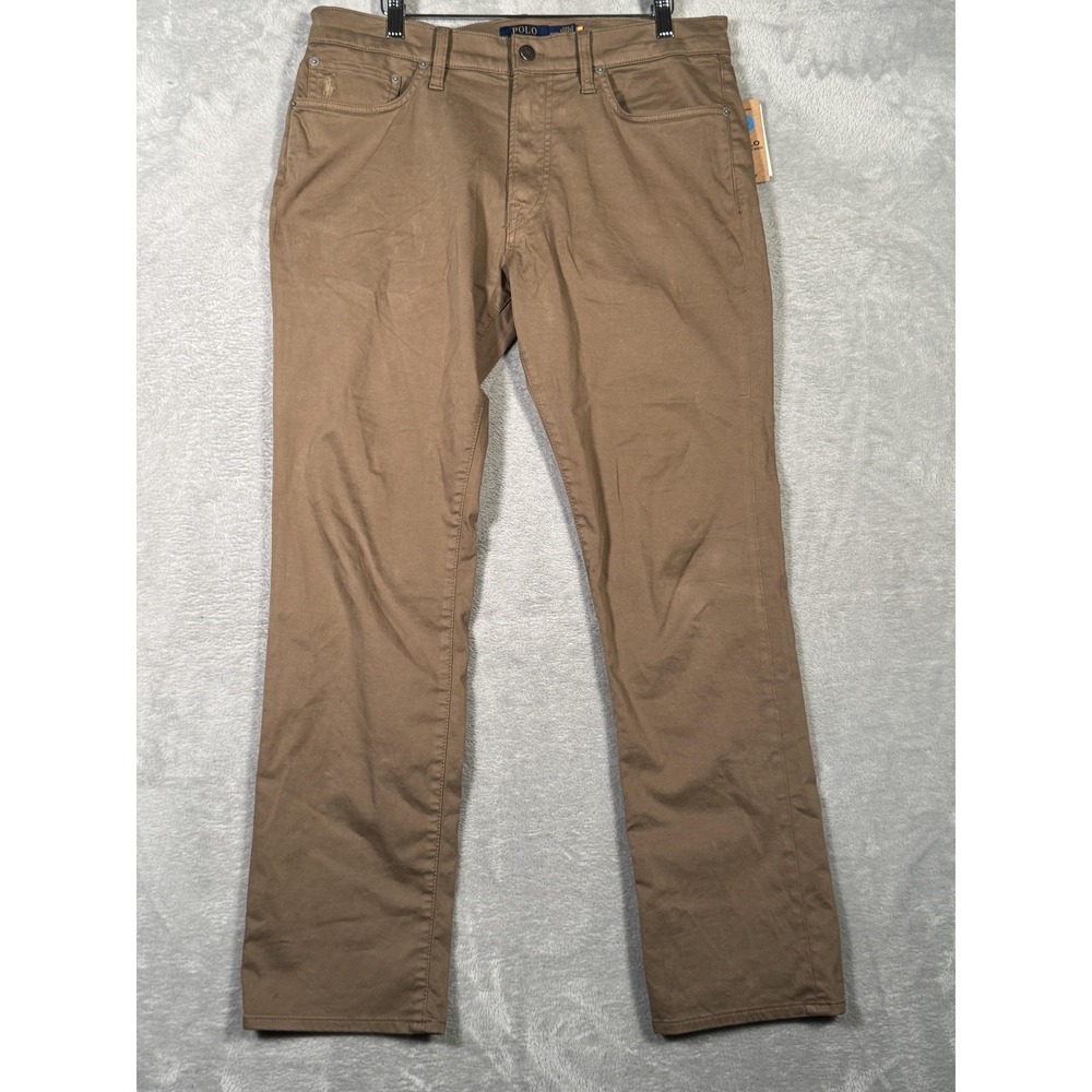 Ralph Lauren Pants Mens 32x30 (Actual 34x30)‎ Brown Varick Slim Straight Stretch